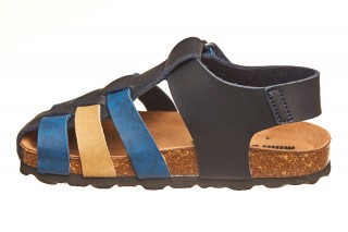 Sandale Talpa pluta inchise fata blu/crem