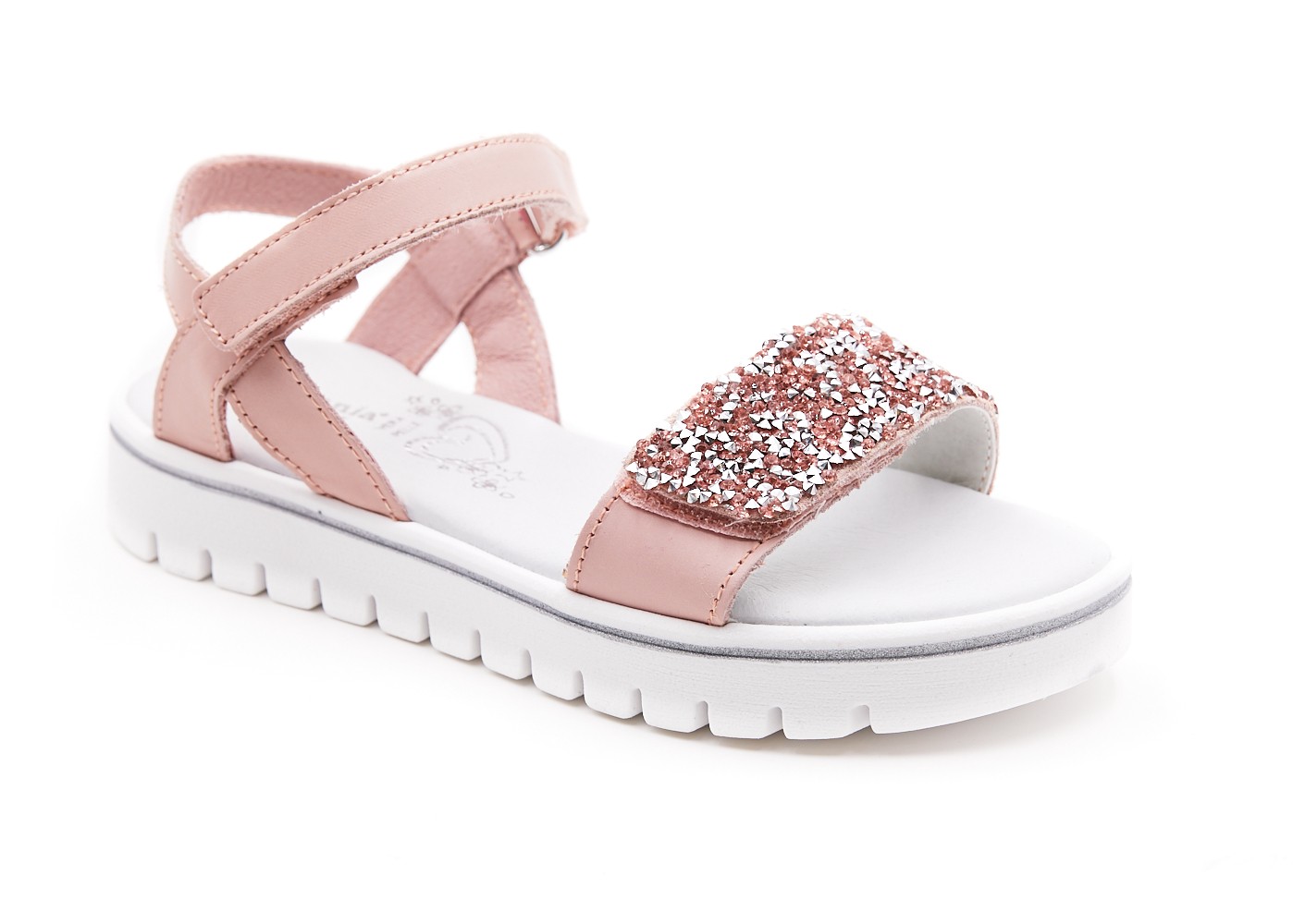 Sandale roz cu pietricele | Minipas