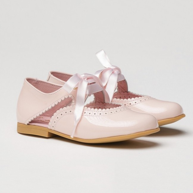 Pantofi eleganti roz pal lacuiti