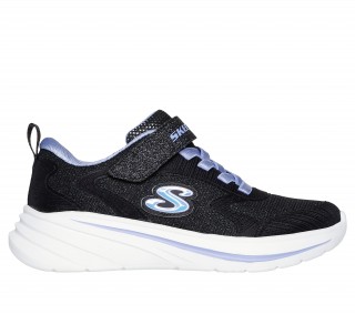 SKECHERS WAVE 9 fete negri cu sclipici din panza
