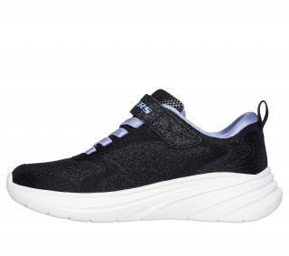 SKECHERS WAVE 9 fete negri cu sclipici din panza