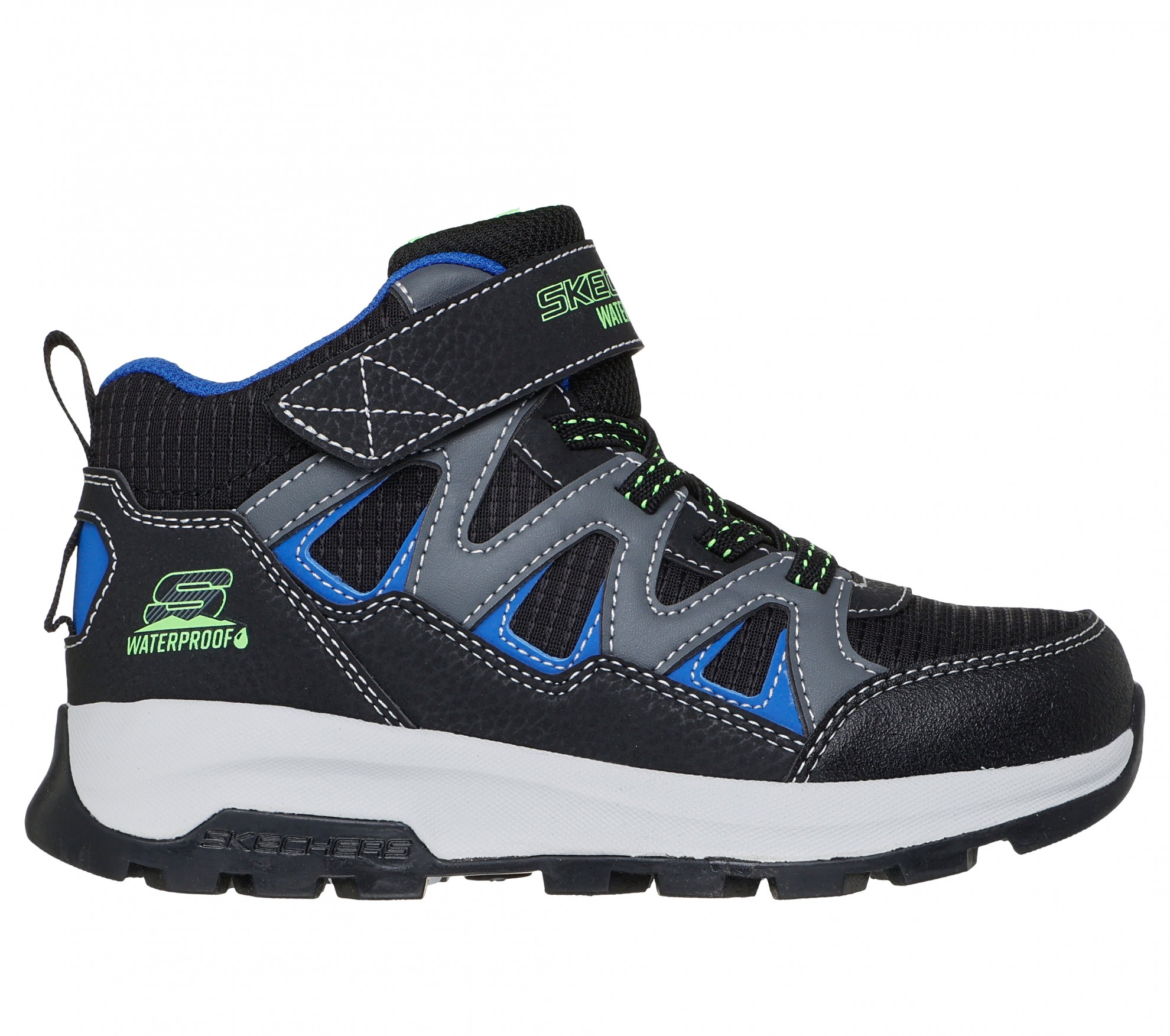 SKECHERS STORM BLAZER GHETE NEGRE/BLU WATERPROOF