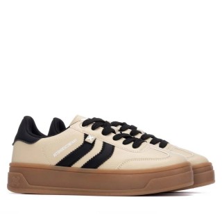 Pantofi casual crem/negru