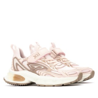 Sneakers fete roz , moderni cu talpa inalta