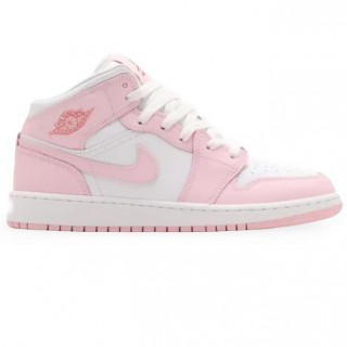 NIKE JORDAN MID 1 Bascheti fete alb roz din piele