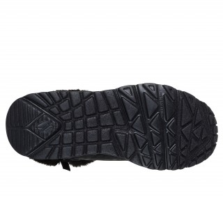 SKECHERS - GHETE NEGRE IMPRIMEU LEOPARD CU BLANITA EXTERIOR
