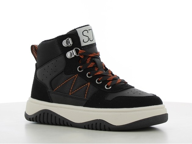 Ghete negre usoare cu siret si fermoar