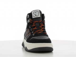 Ghete negre usoare cu siret si fermoar