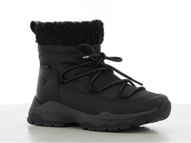 Ghete negre cu membrana TEX IMPERMEABILA siret decorativ