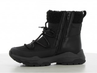 Ghete negre cu membrana TEX IMPERMEABILA siret decorativ